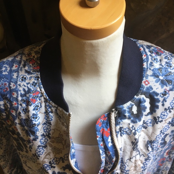 Free People Quilted Paisley Bomber Jacket - Picture 3 of 9